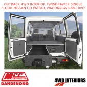 OUTBACK 4WD INTERIOR TWINDRAWER 1 FLOOR FITS NISSAN GQ PATROL WAGON&SWB 88-10/97
